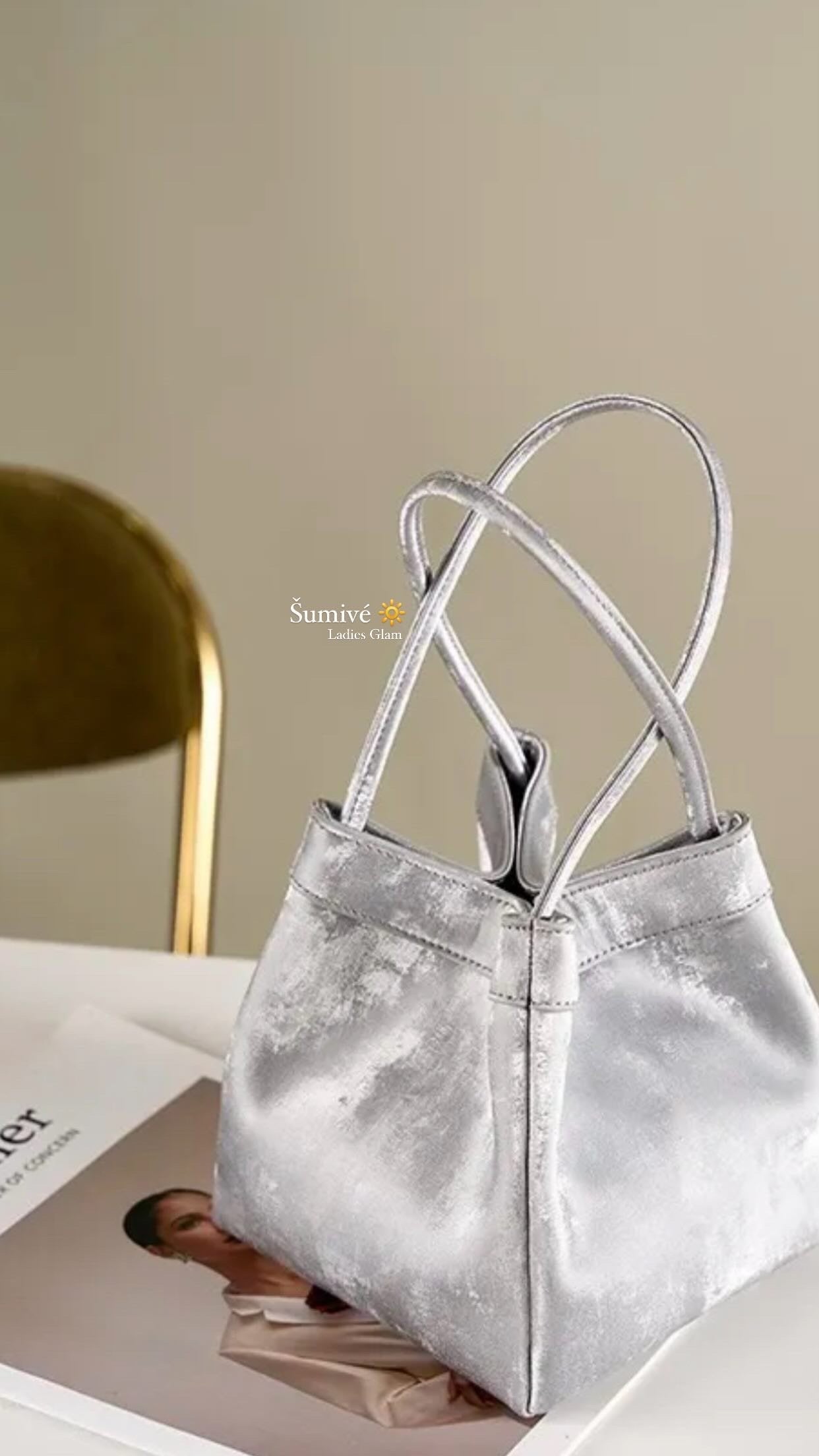 🩶 So Silver Lady Bag
