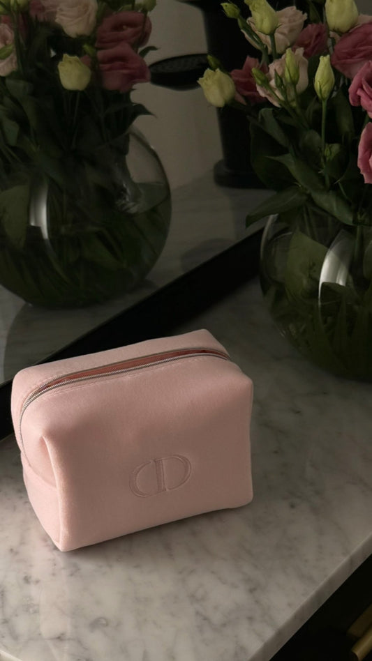 DIOR PINK MAKEUP BAG